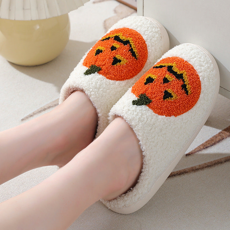 Halloween Cozy Pumpkin Slippers