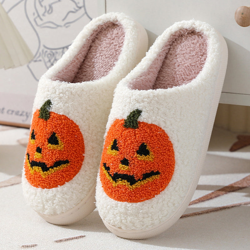 Halloween Cozy Pumpkin Slippers