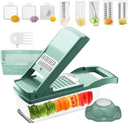 Deluxe Veg-O-Matic: Multi-functional Kitchen Aid