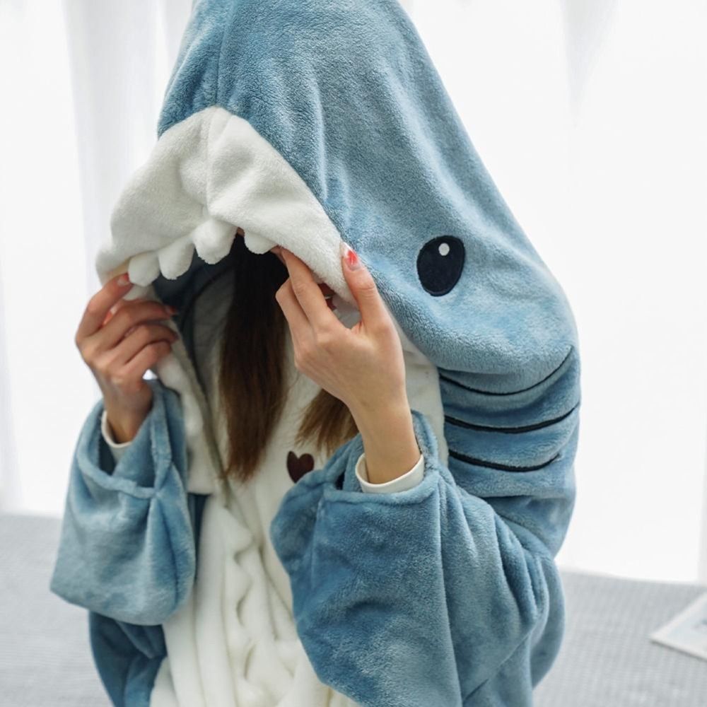 Cozy Cuddles Shark Blanket Pajamas