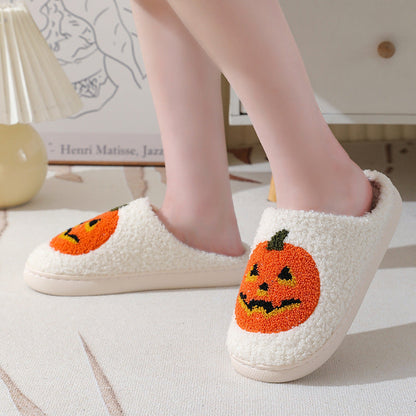 Halloween Cozy Pumpkin Slippers