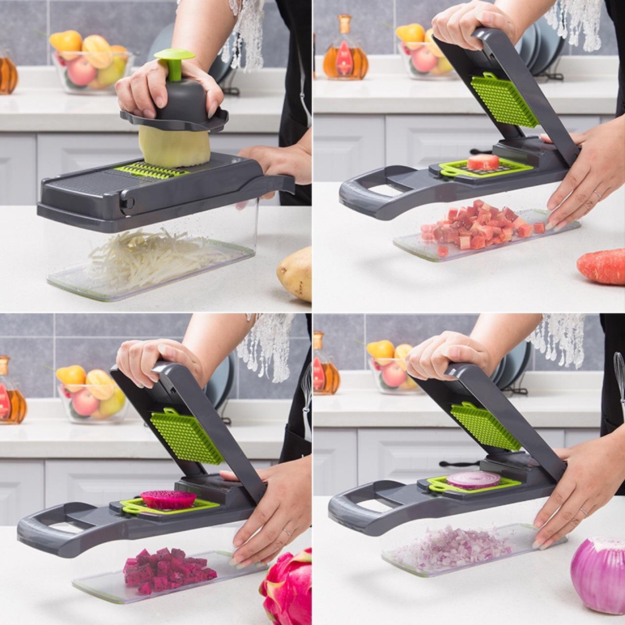 Deluxe Veg-O-Matic: Multi-functional Kitchen Aid