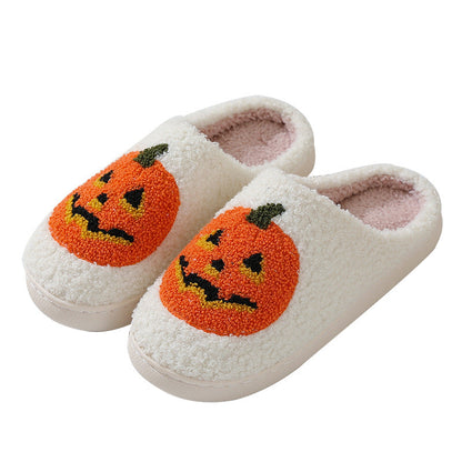 Halloween Cozy Pumpkin Slippers