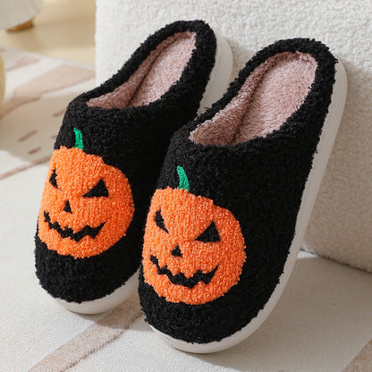 Halloween Cozy Pumpkin Slippers