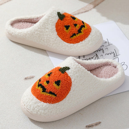 Halloween Cozy Pumpkin Slippers