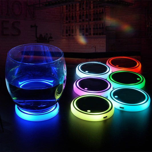 Glow-in-the-Car LED Coasters: Light-up Your Ride