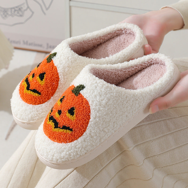 Halloween Cozy Pumpkin Slippers