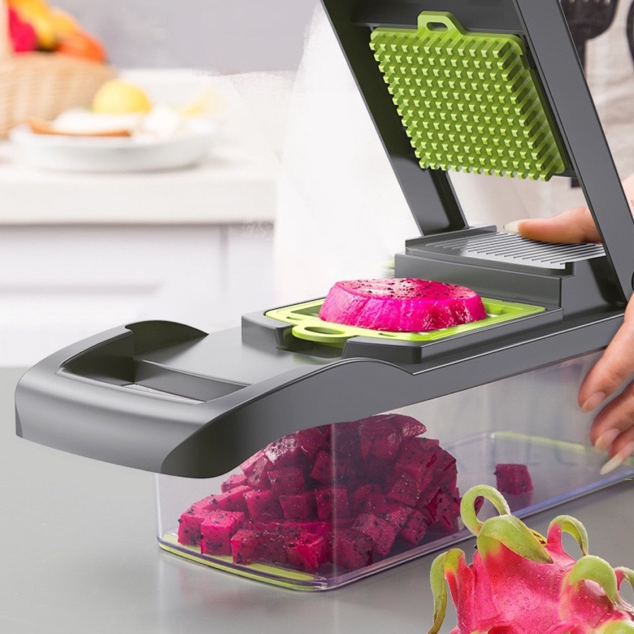 Deluxe Veg-O-Matic: Multi-functional Kitchen Aid